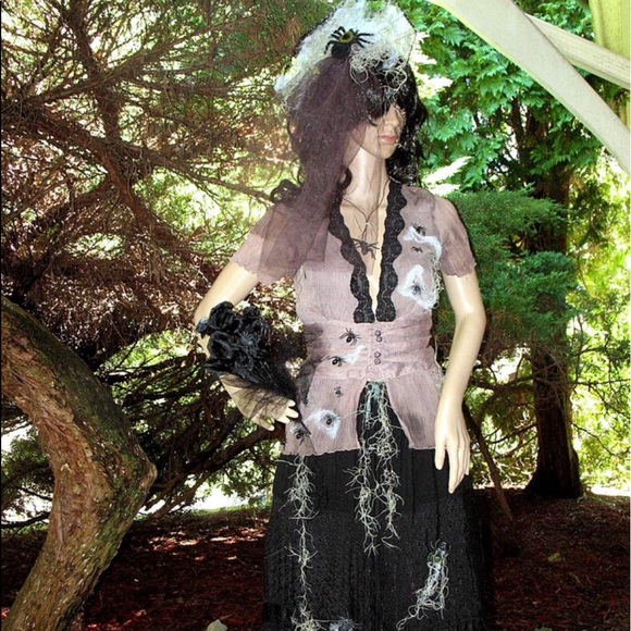 Custom Spider Queen Halloween Costume size Large - Picture 1 of 12